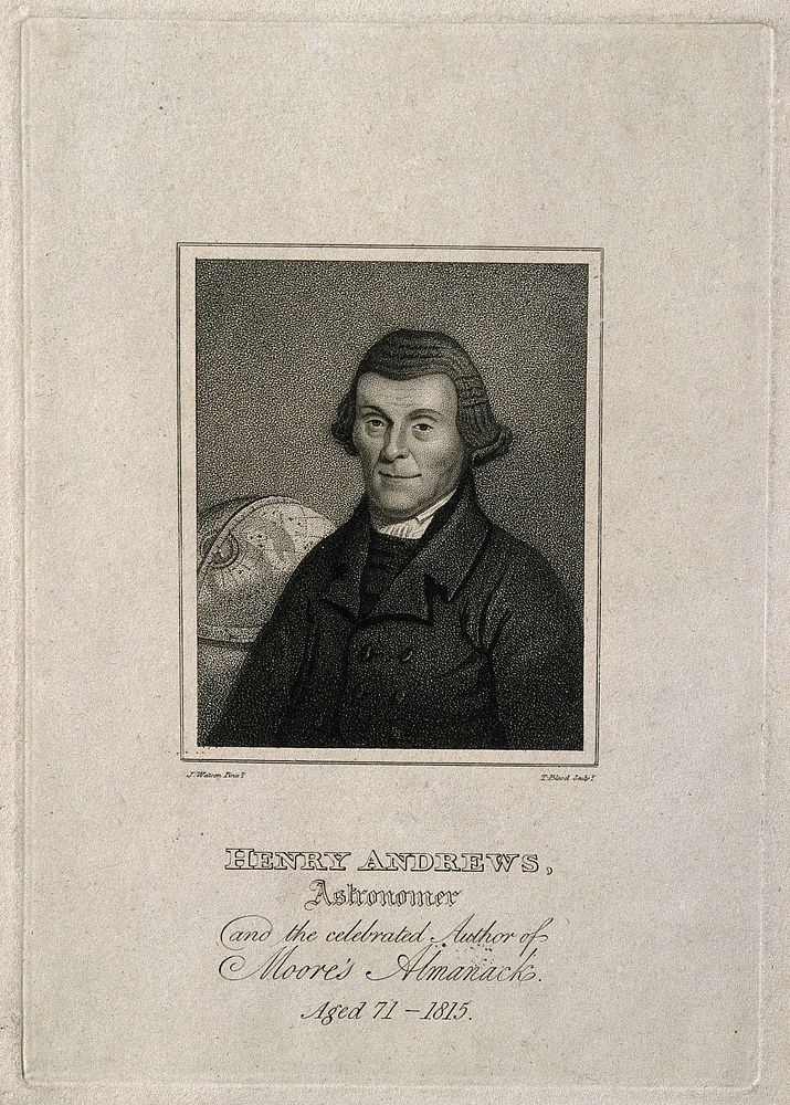 Henry Andrews. Stipple engraving by T. Blood after J. Watson.