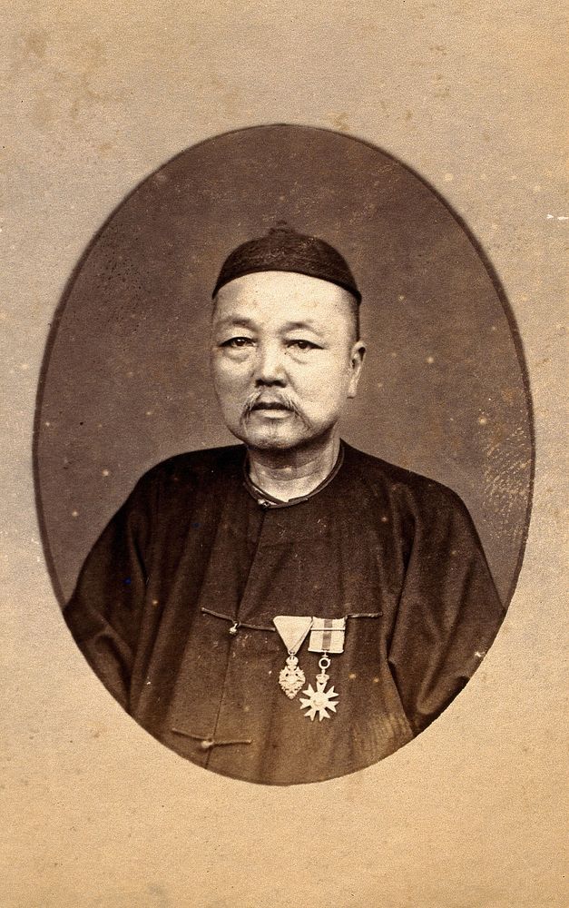 The Hon. Hoh-Ah-Kay Whampoa, C.M.G., M.L.C., and Consul for Russia, China and Japan. Photograph by J. Taylor, c. 1881.