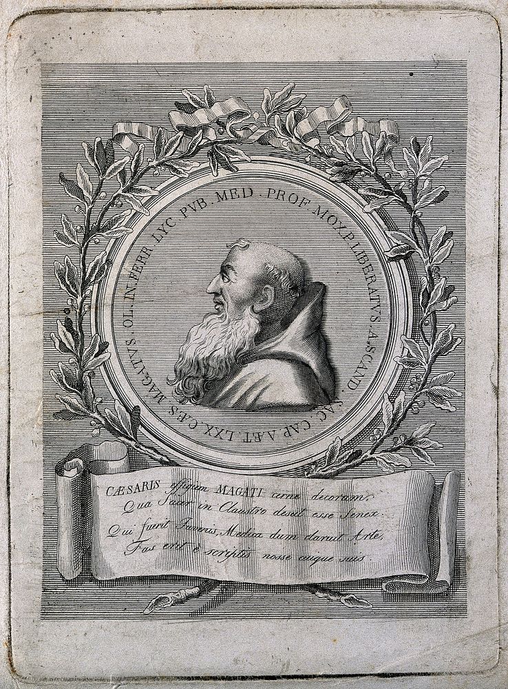 Cesare Magati (Caesar Magatus). Line engraving.