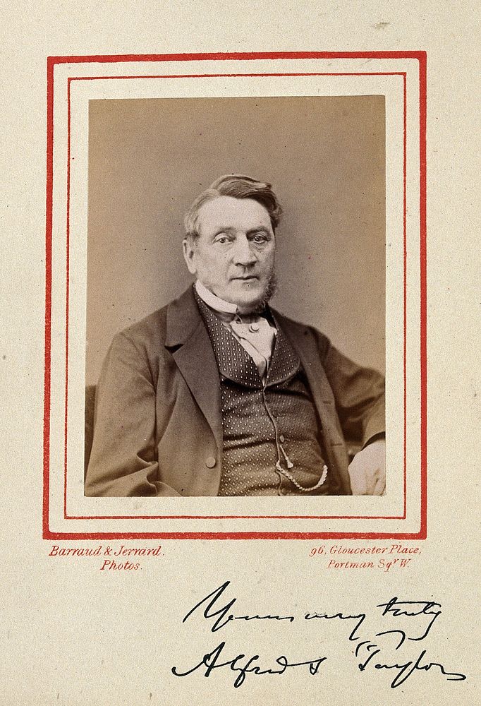 Alfred Swaine Taylor. Photograph by Barraud & Jerrard, 1873.