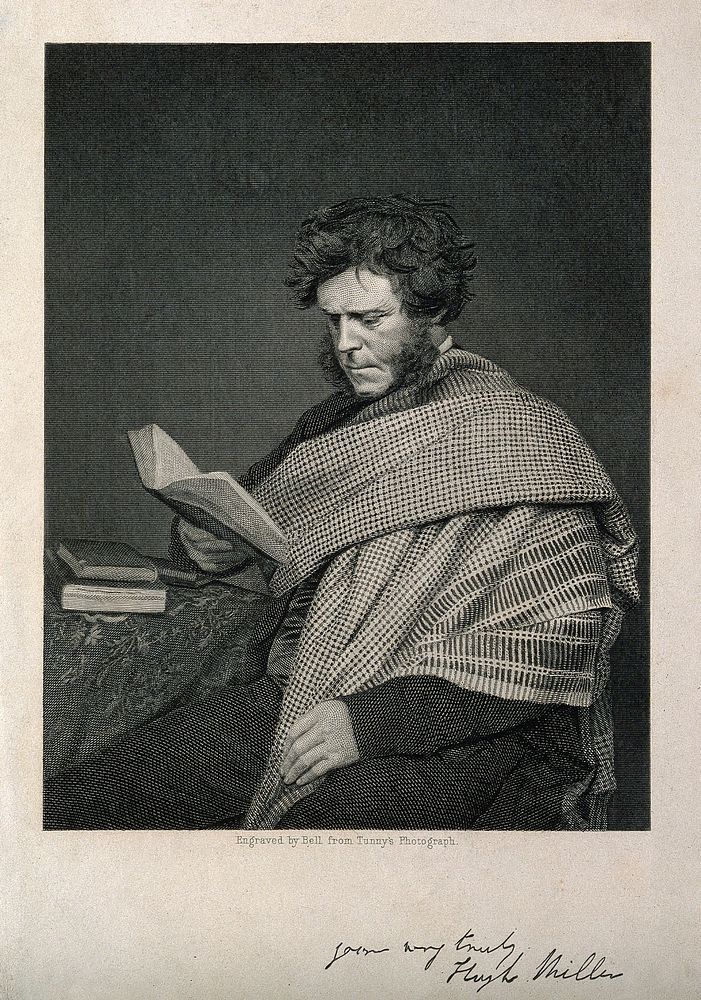Hugh Miller. Line engraving by Bell after J.G. Tunny.