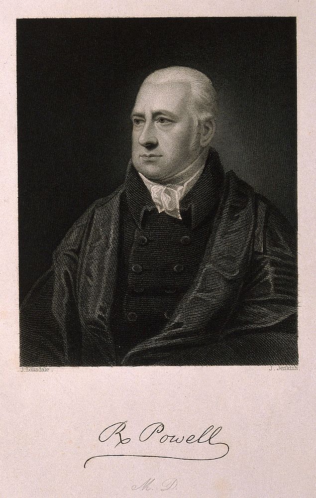 Richard Powell. Stipple engraving by J. Jenkins, 1839, after J. Lonsdale.