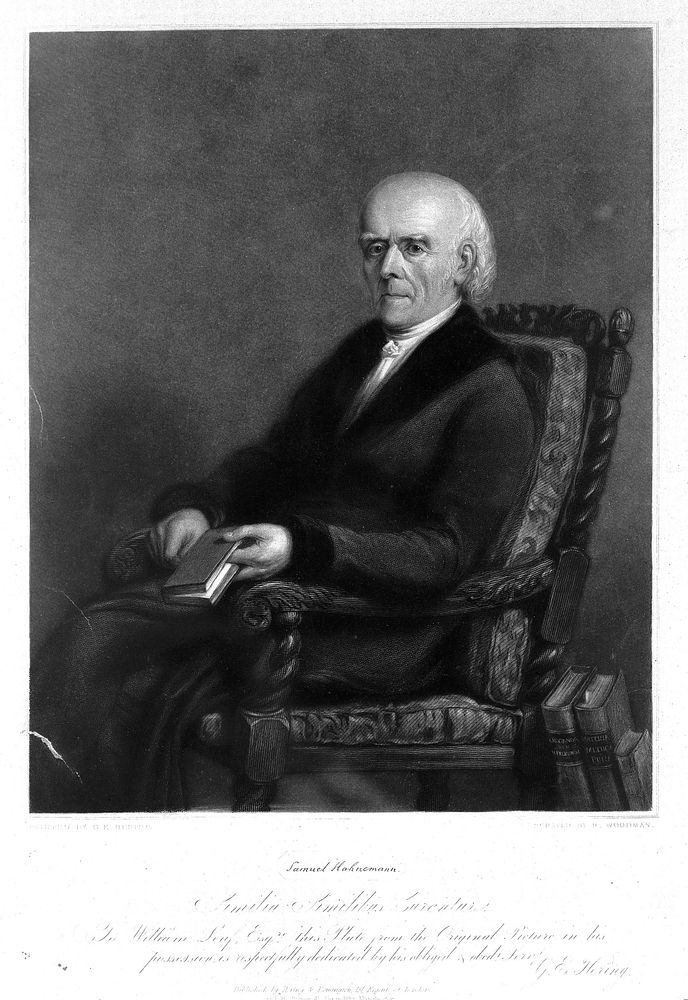 Samuel Christian Friedrich Hahnemann. Mezzotint by R. Woodman after G. E. Hering.