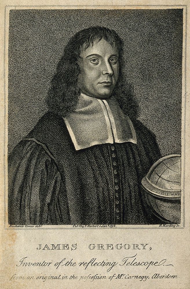 James Gregory. Stipple engraving by E. Harding after Count H. D. E. Buchan.