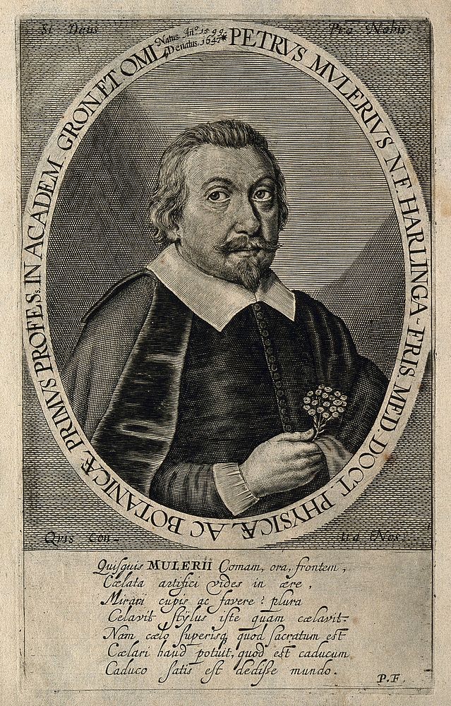 Petrus Mulerius. Line engraving, 1654.