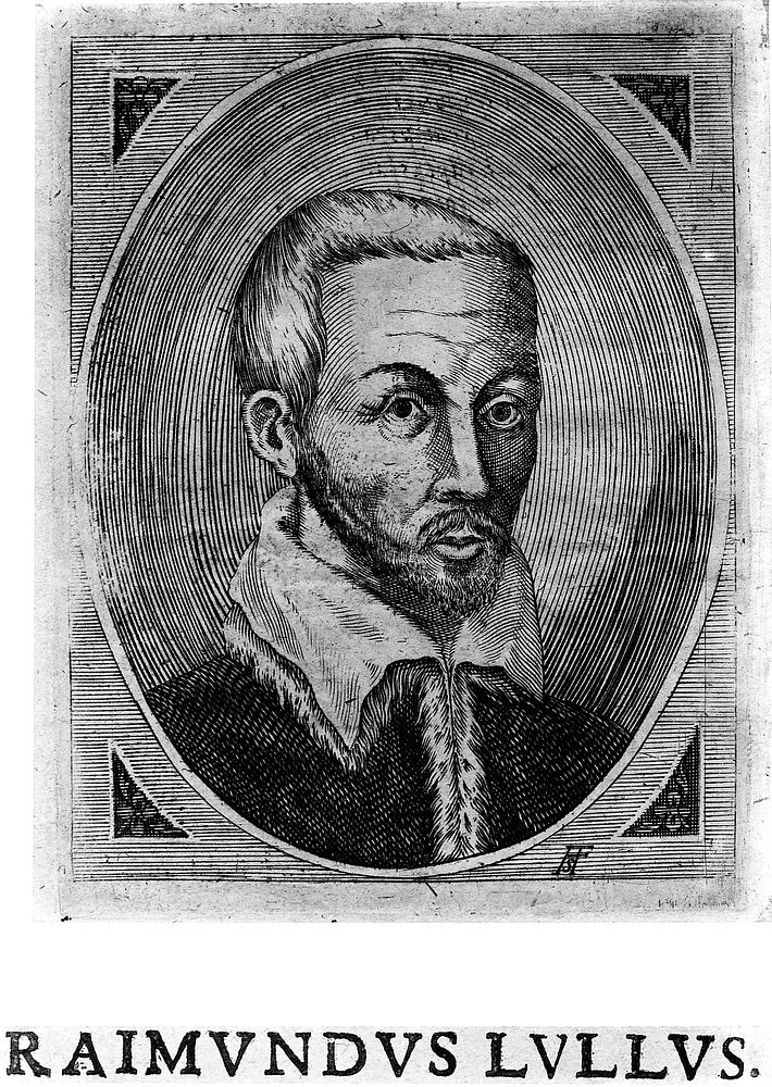 M0004118: Portait of Ramon Llull (c.1232-c.1315)