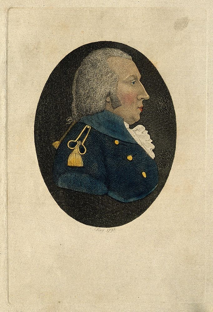 James Gregory. Coloured etching by J. Kay, 1795.