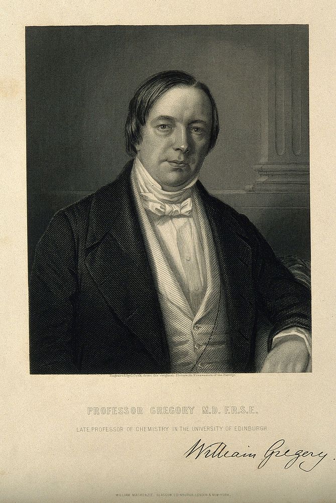 William Gregory. Stipple engraving by C. Cook.
