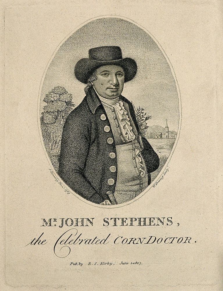 John Stephens. Stipple engraving by W. Downey, 1807, after J. Bowring, 1787.