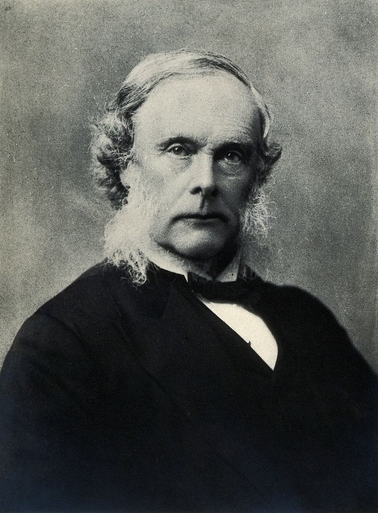 Joseph Lister, Baron Lister. Photograph by Barraud's Ltd.