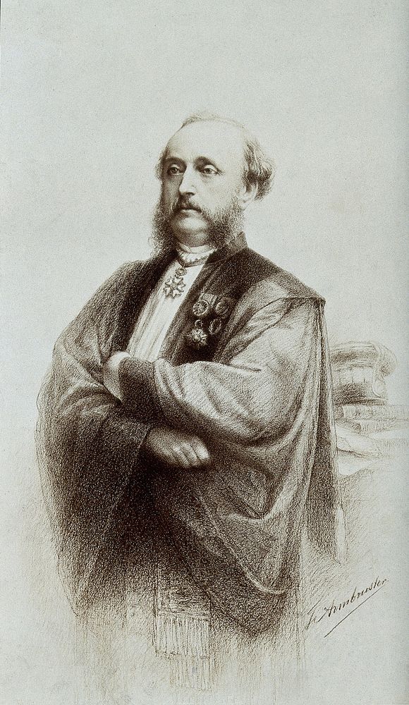 Louis Xavier Edouard Leopold Ollier. Photograph by Armbruster after a lithograph.