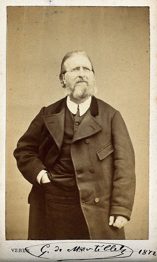 Louis Laurent Gabriel de Mortillet. Photograph by Veber, 1872.