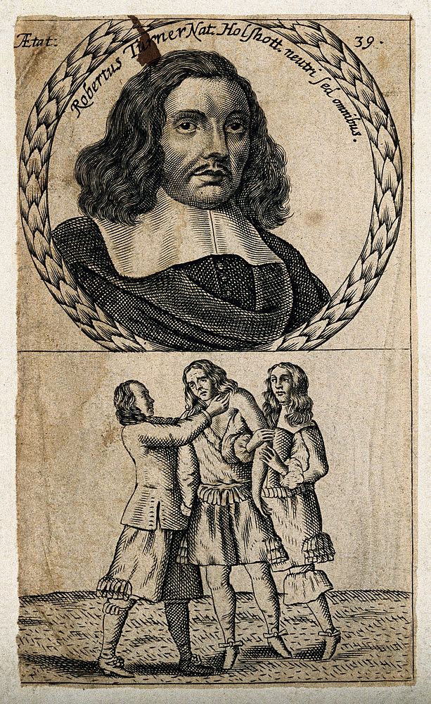 Robert Turner. Line engraving, 1665.