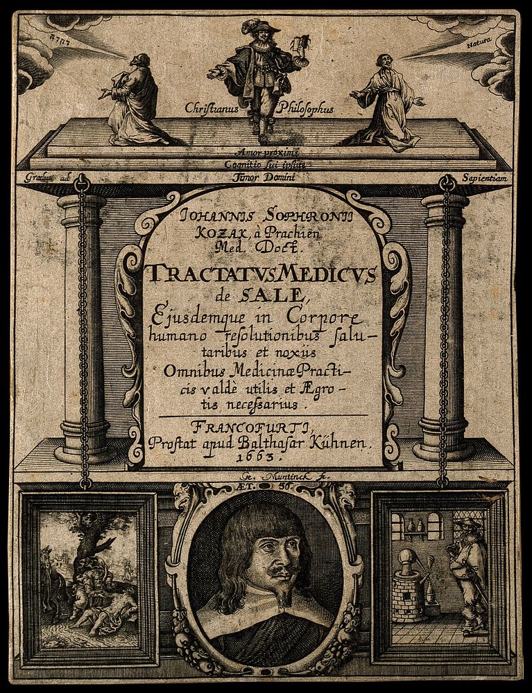 Johannes Sophronius Kozak. Line engraving by G. Muntinck, 1663.