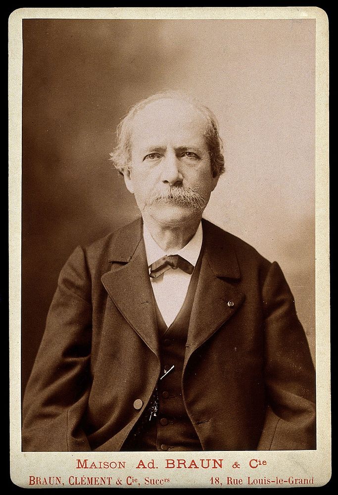 Marcelin Pierre Eugène Berthelot. Photograph by Braun, Clément & Cie.