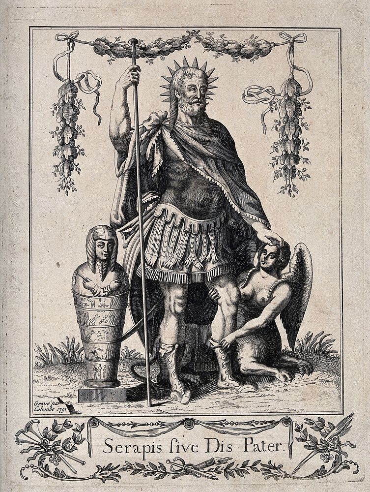 Serapis. Engraving by Colombo, 1791.