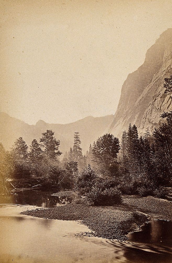 Glacier Point, Yosemite National Park, California: panoramic view: section one. Photograph, ca. 1880.