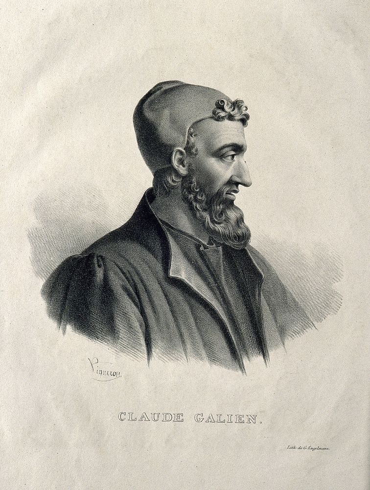 Galen. Lithograph by P. R. Vignéron.