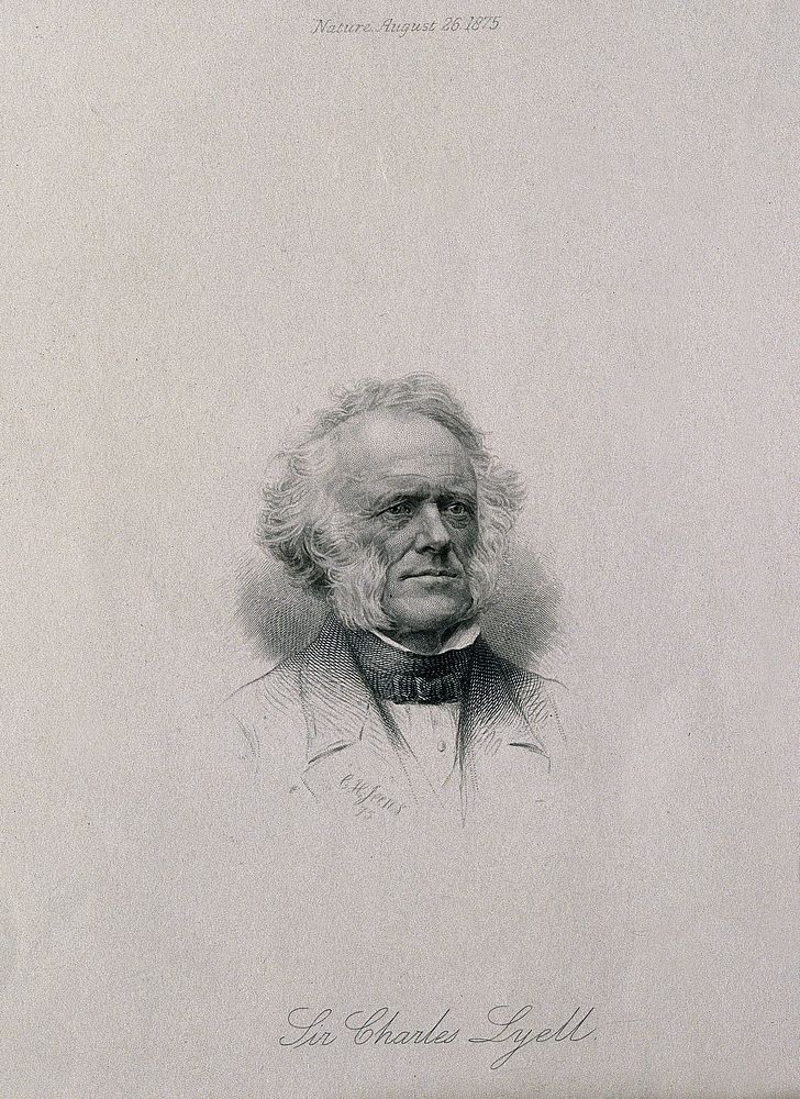 Sir Charles Lyell. Stipple engraving by C. H. Jeens, 1875.