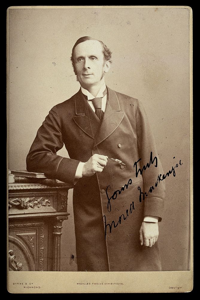 Sir Morell Mackenzie. Photograph by Byrne & Co.