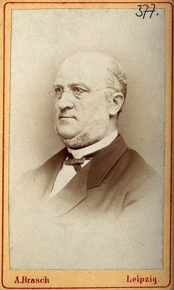 Hermann Kolbe. Photograph by August Brausch, Leipzig, 1879.