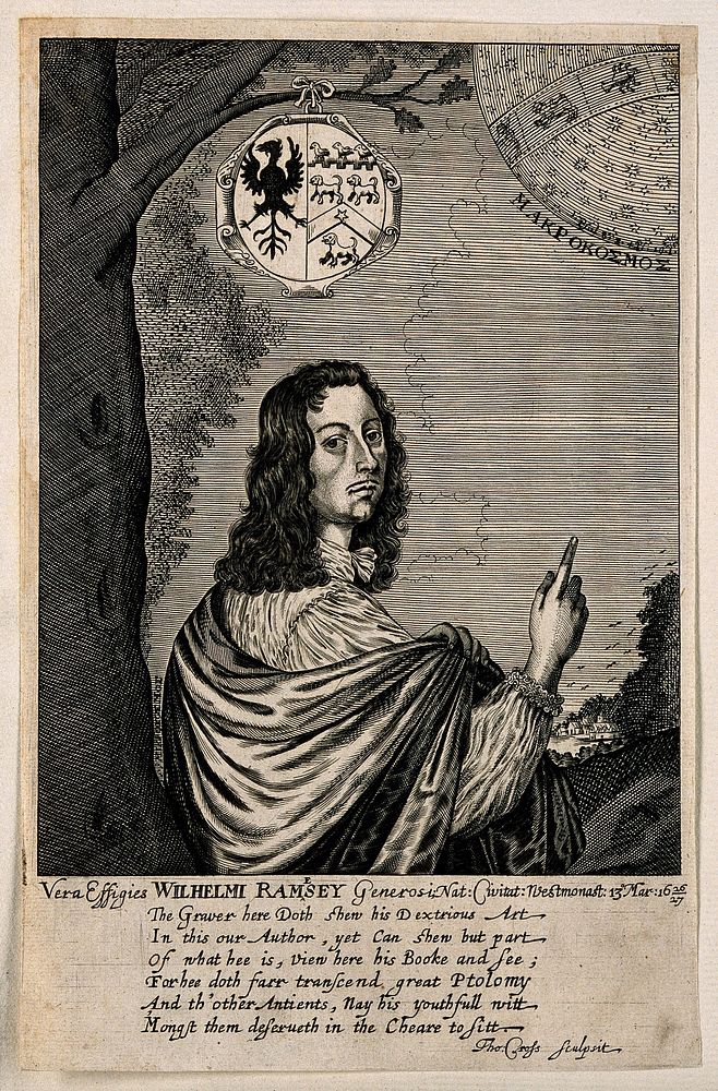 William Ramesey. Line engraving by T. Cross, 1654.