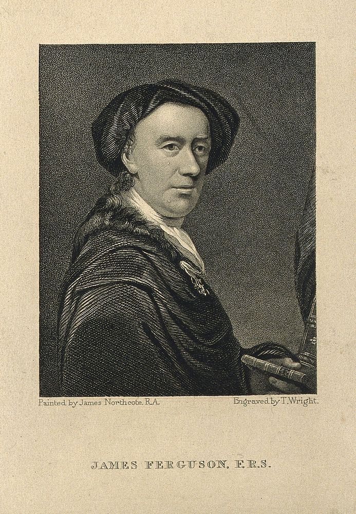 James Ferguson. Stipple engraving by T. Wright after J. Northcote.