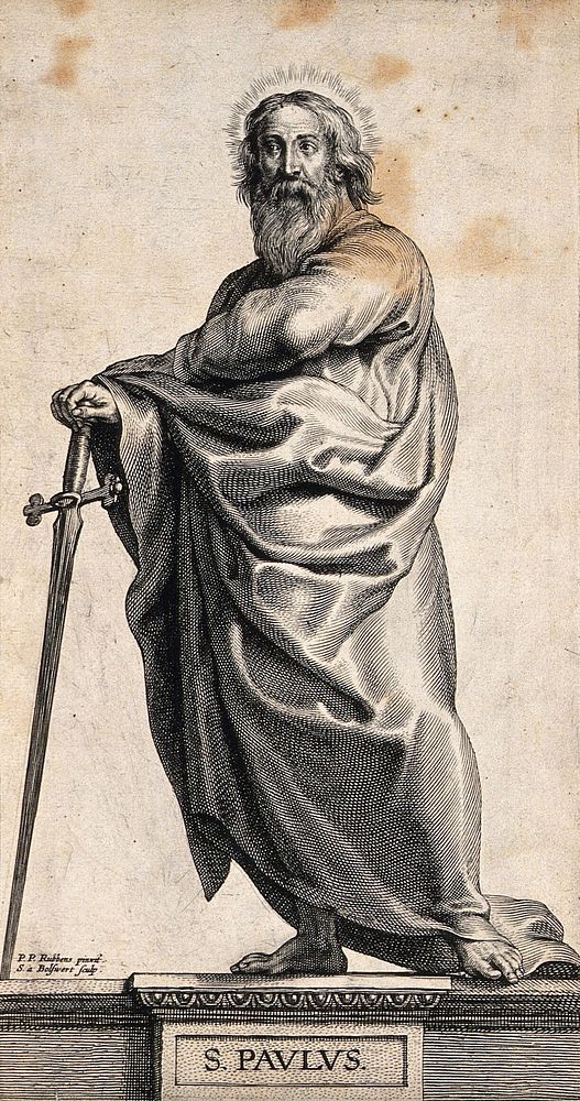Saint Paul. Engraving by S.A. Bolswert after Sir P.P. Rubens.