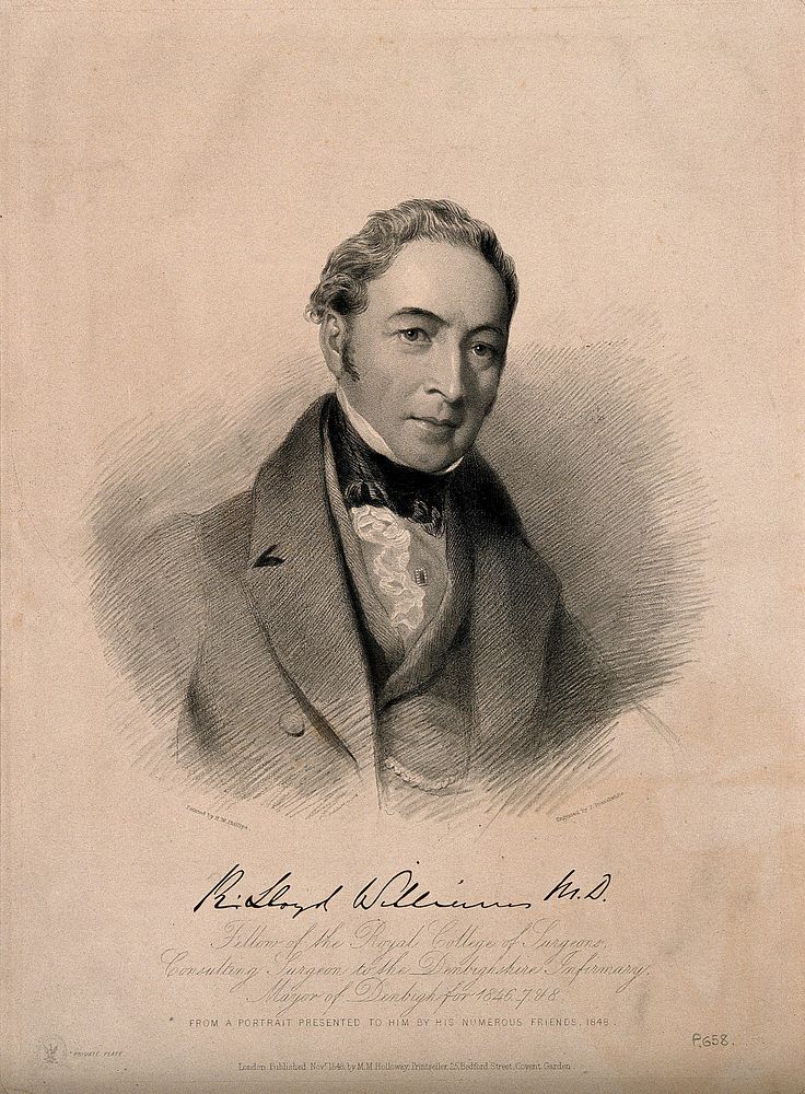 Richard Lloyd Williams. Stipple engraving by J. Posselwhite, 1848, after H. W. Phillips.