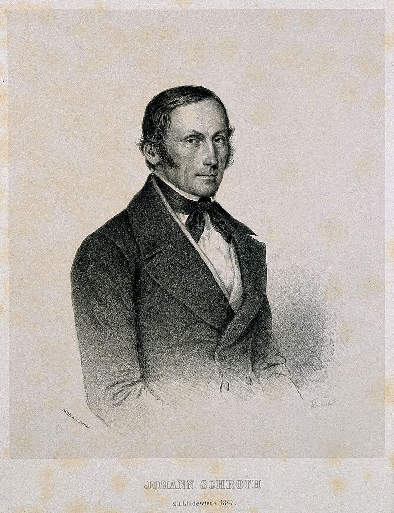 Johannes Schroth. Lithograph by G. Heidenreich, 1847.