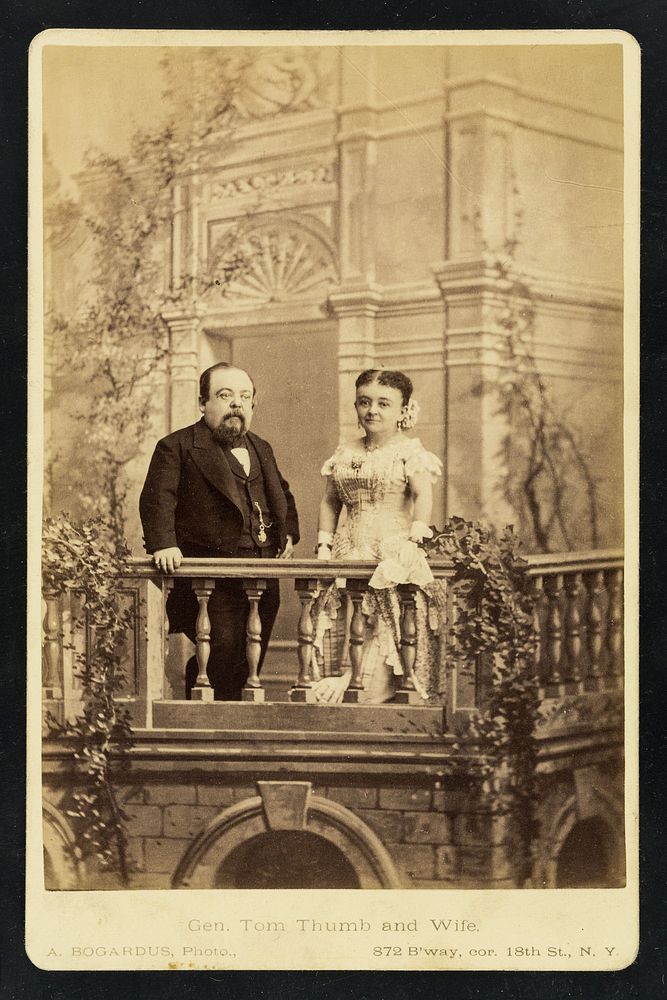 Gen. Tom Thumb and wife / A. Bogardus, photo.