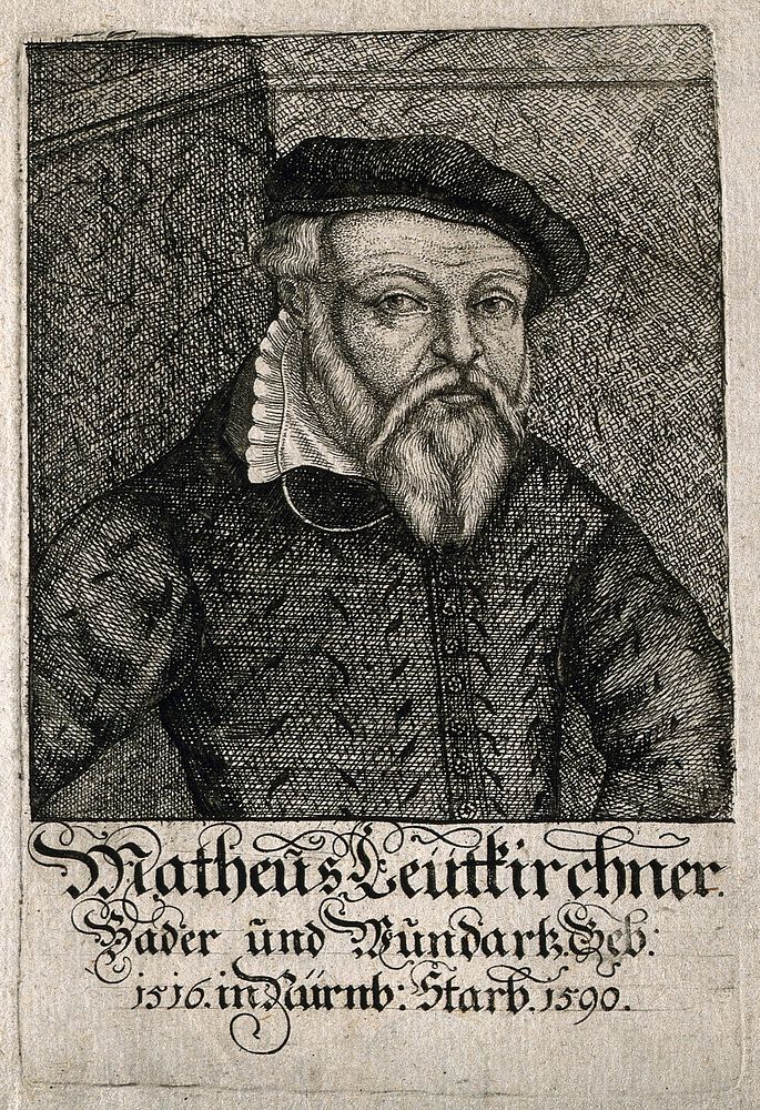 Matthaeus Leutkirchner. Reproduction of etching.