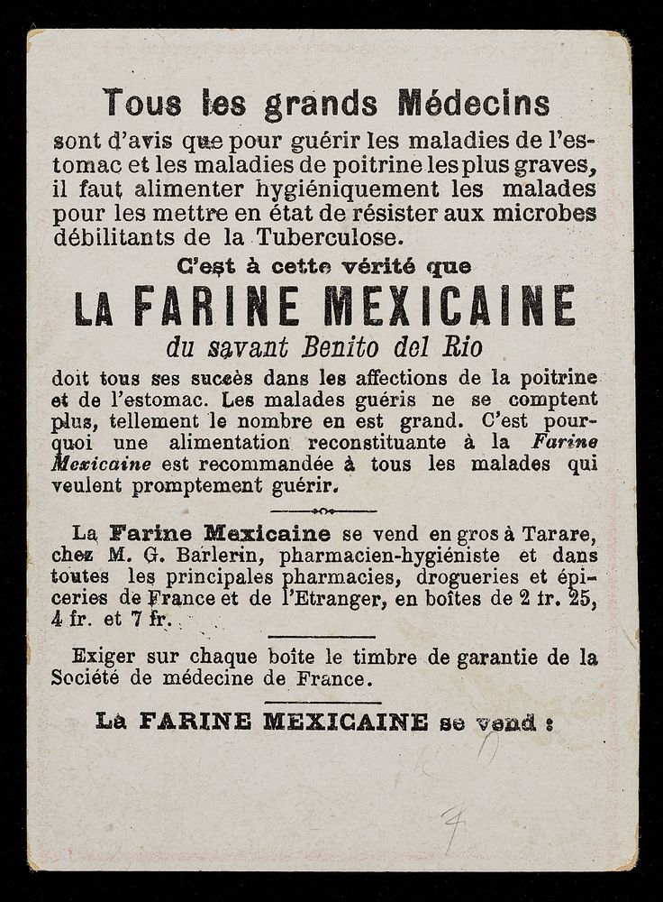 Farine Maxicaine : Le Cris de Paris 12.