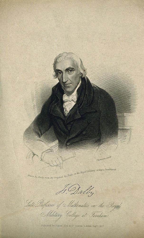 Isaac Dalby. Stipple engraving by J. Thomson, 1827, after W. Derby after J. J. Halls, 1817.