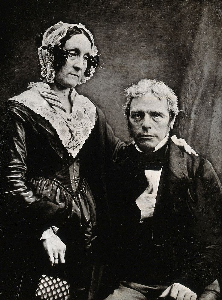 Michael Faraday and Mrs M. Faraday . Photograph by Henry Dixon & Sons Ltd.