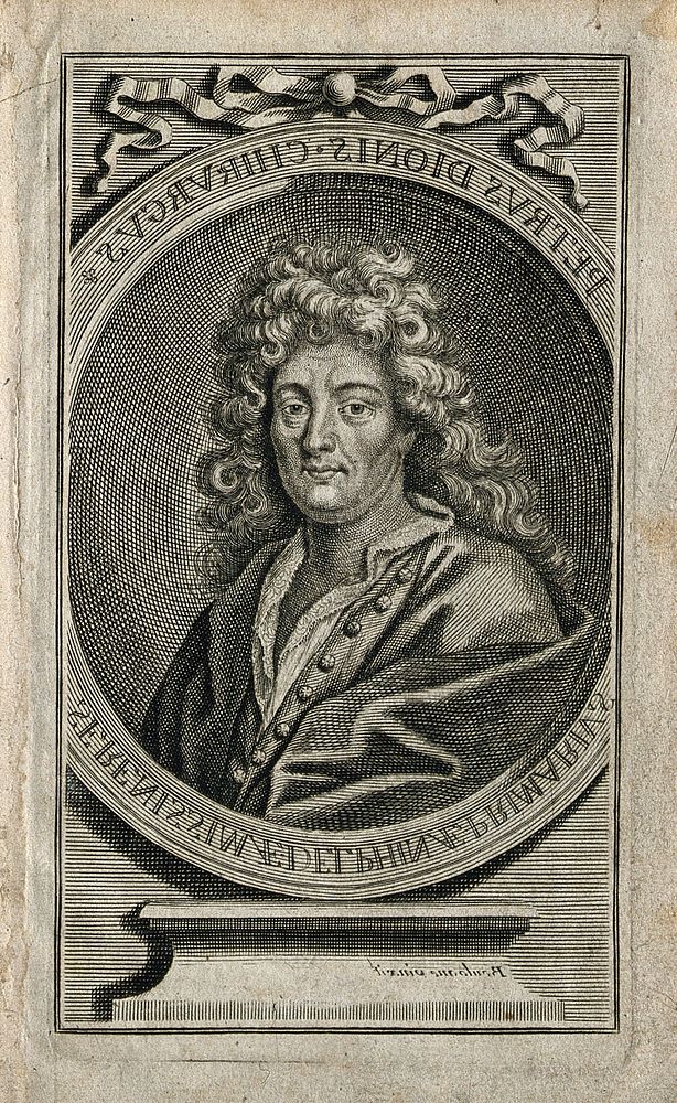 Pierre Dionis. Line engraving after B. Boullogne, 1714.
