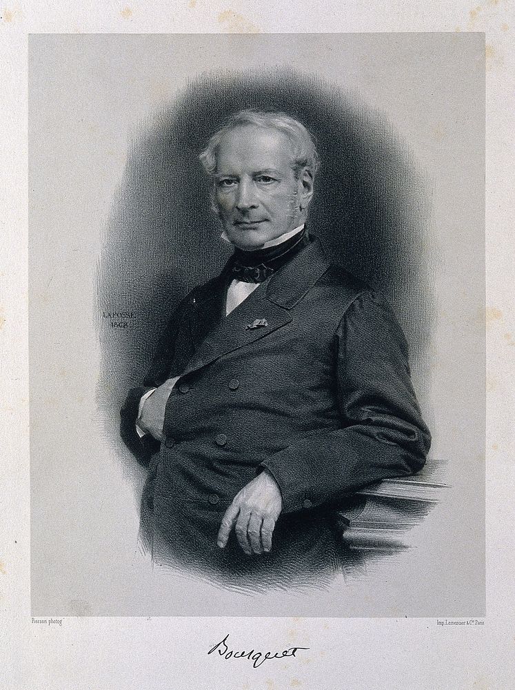 Jean Baptiste Bousquet. Lithograph by J.B.A. Lafosse, 1868, after Pierson.