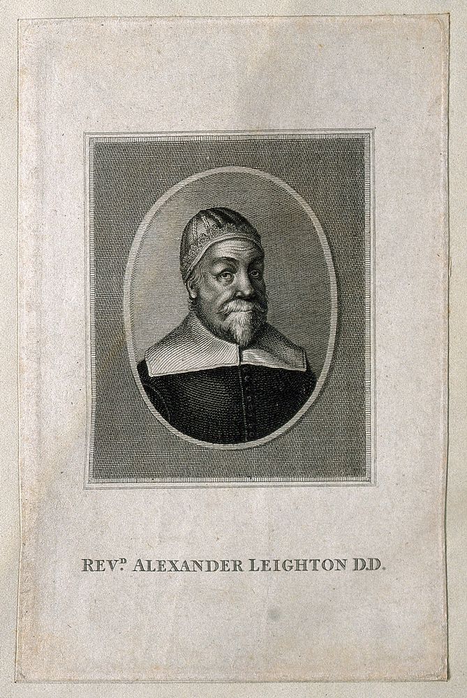 Alexander Leighton. Line engraving after W. Hollar.