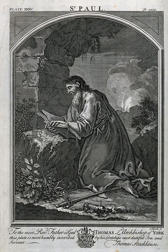Saint Paul. Engraving by J. Mynde.