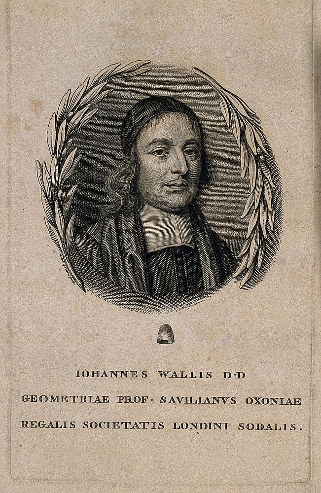 John Wallis. Line engraving by G. B. Cipriani.