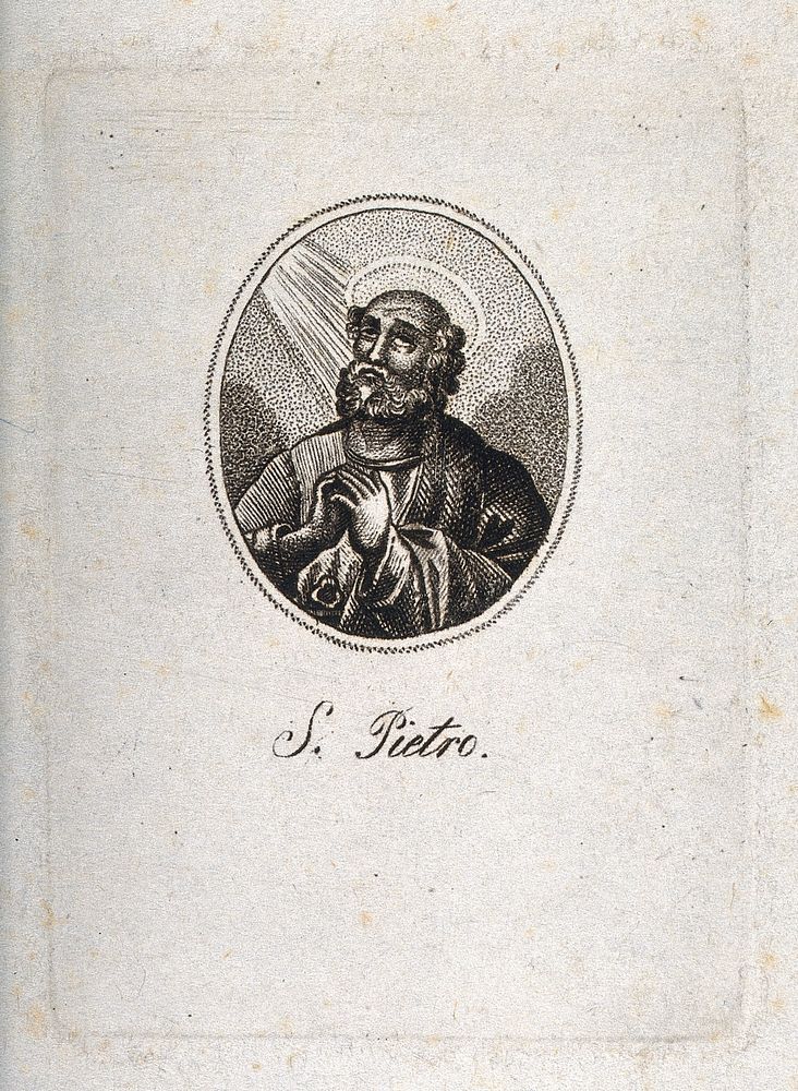 Saint Peter. Engraving.