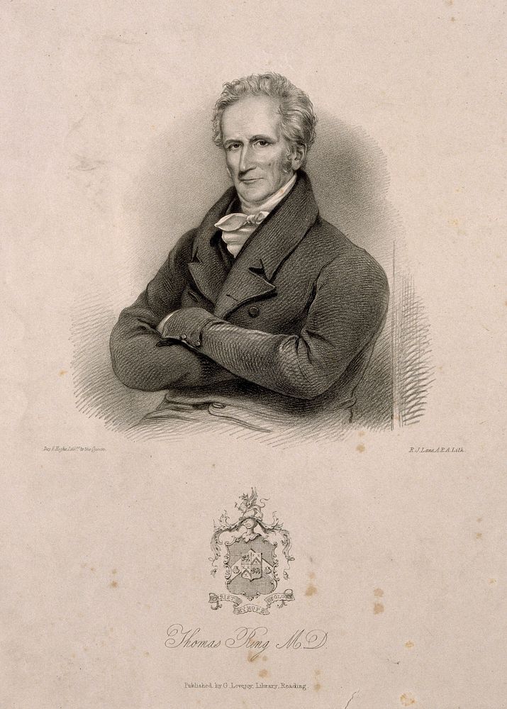 Thomas Ring. Lithograph by R. J. Lane, 1811.