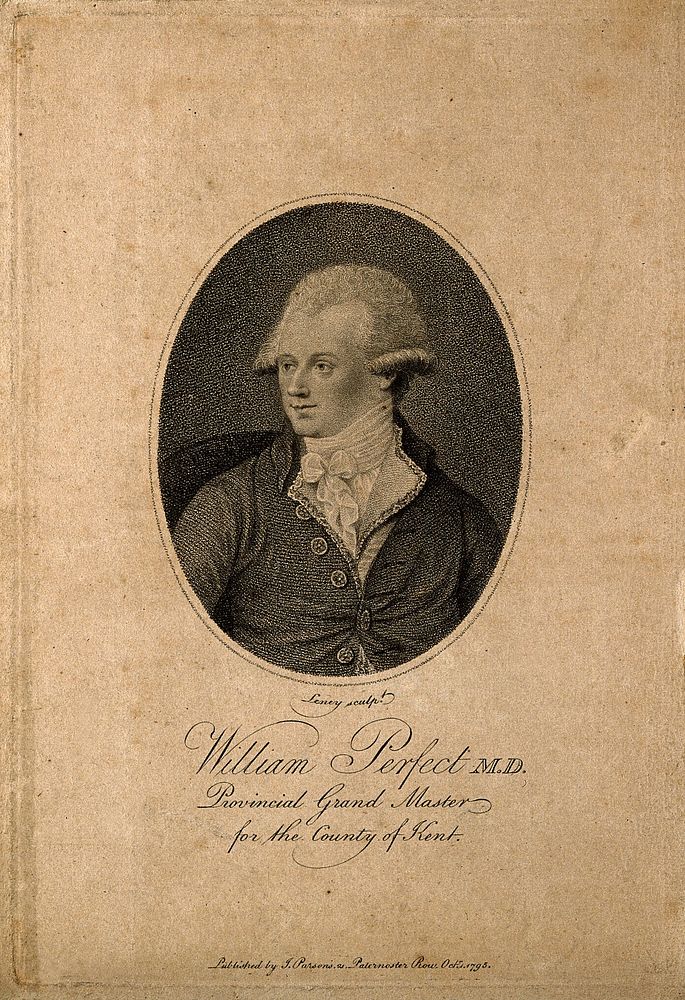 William Perfect. Stipple engraving by W. S. Leney, 1795.