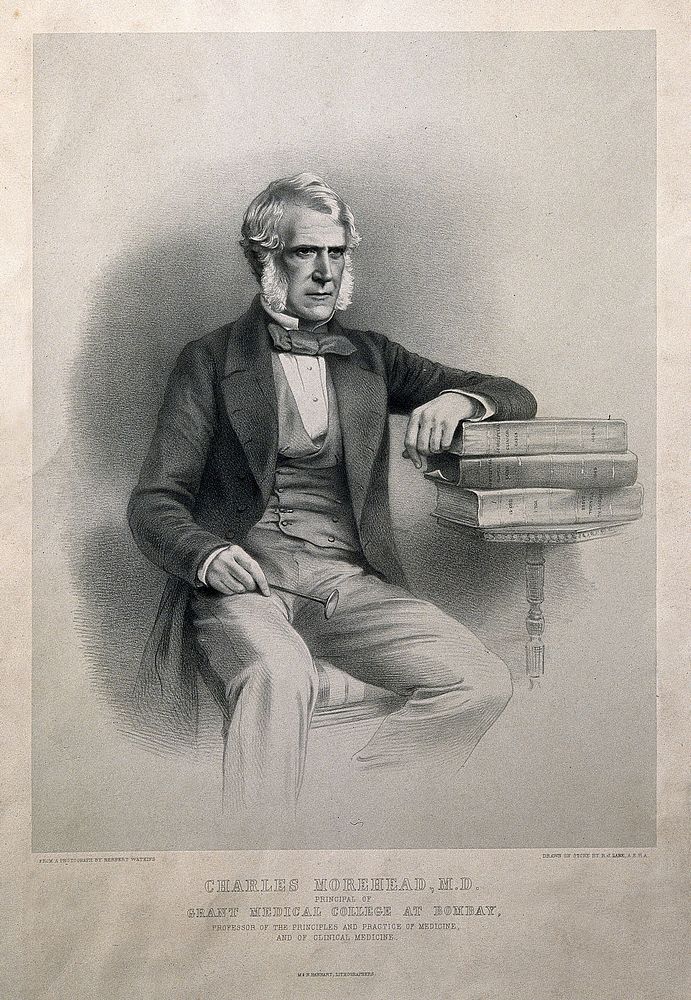Charles Morehead. Lithograph by R. J. Lane after H. Watkins.