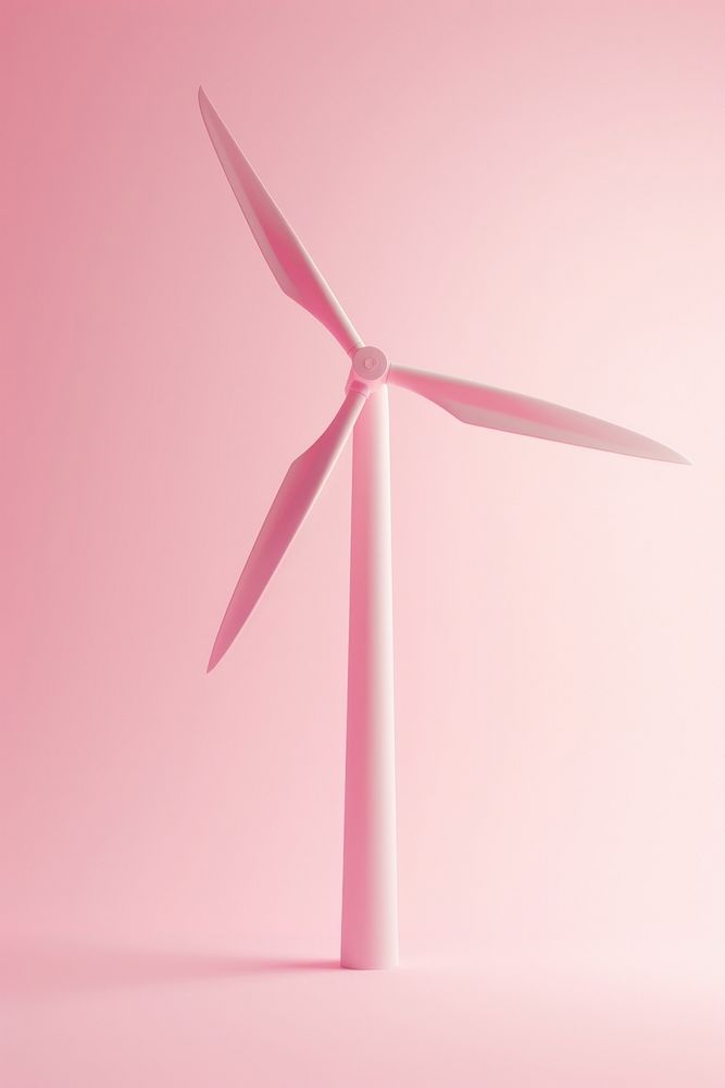 Blue wind turbine machine electricity efficiency.