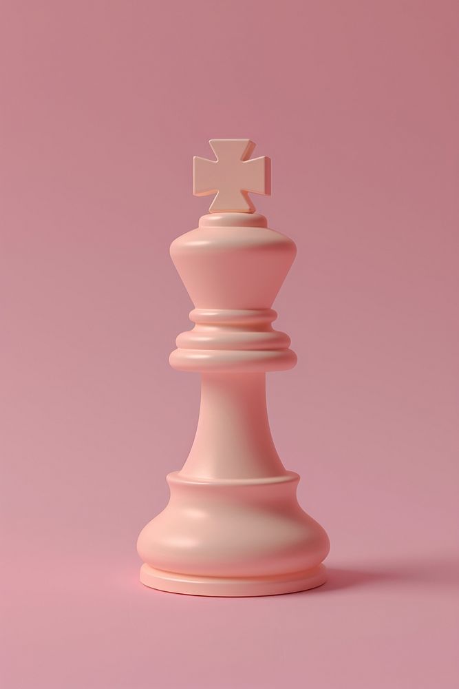 Isometric chess piece game chessboard strategy.
