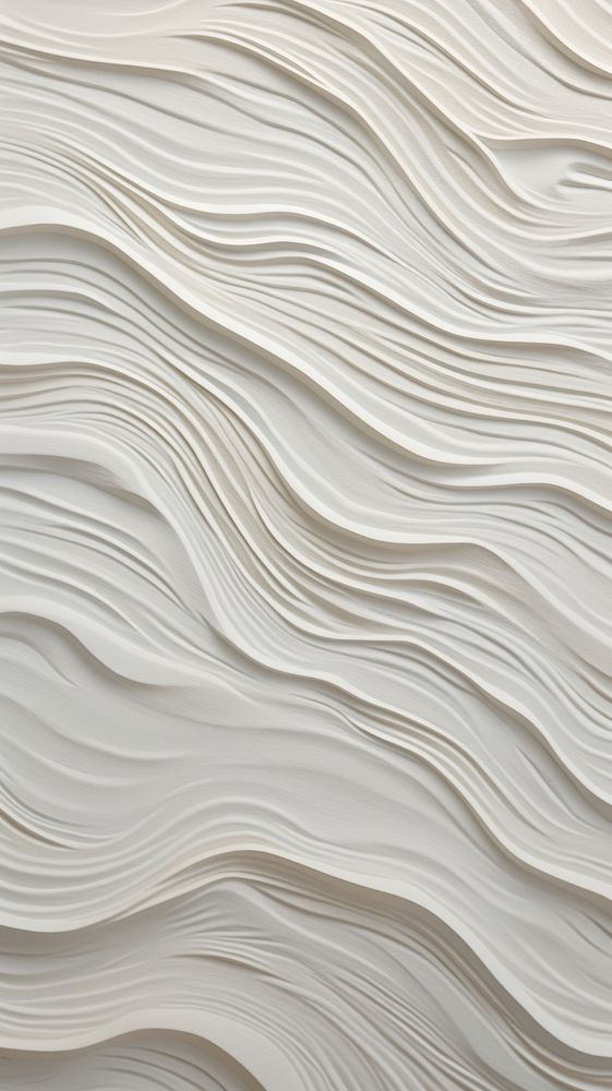 Wave white paper wall.