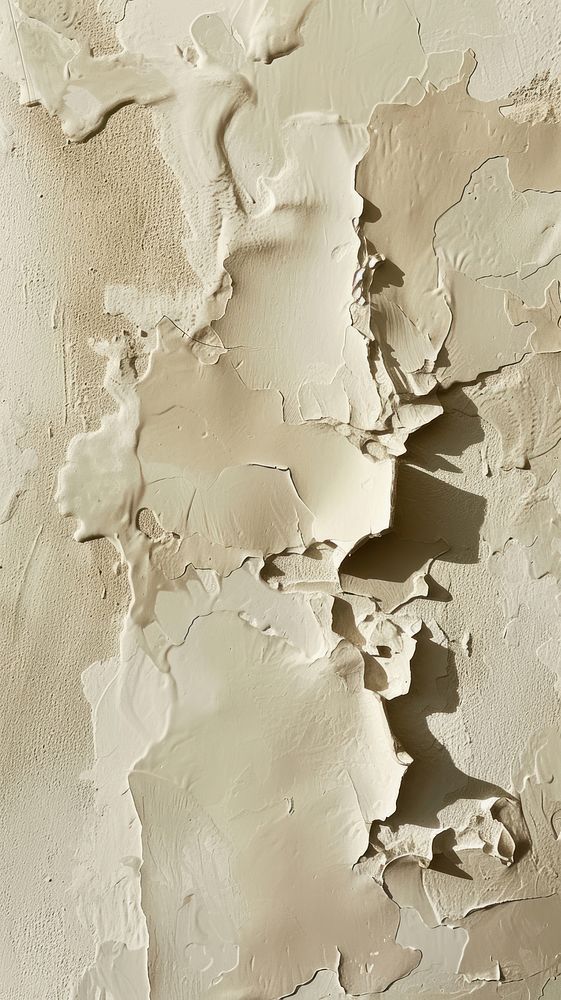 Abstract beige with some paint on it plaster rough wall.