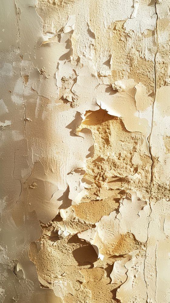 Beige with some paint on it plaster rough wall.