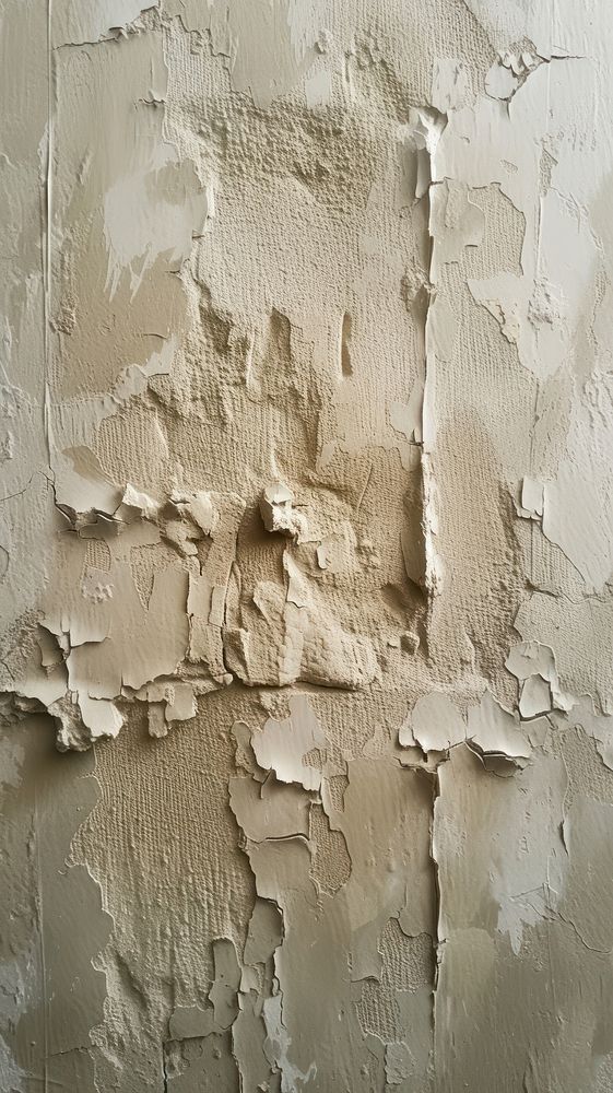 Beige with some paint on it plaster rough wall.